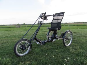 USVA Handbike zitfiets zwart